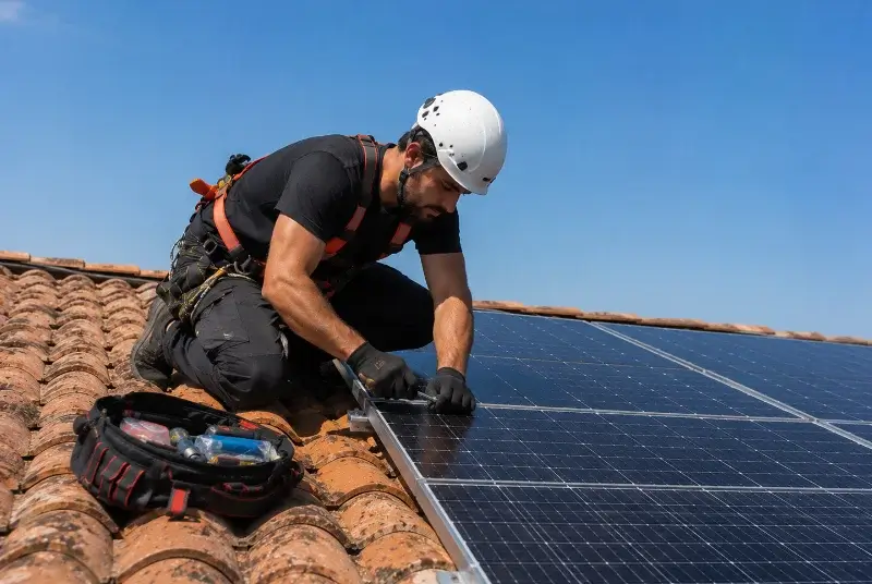 Maintenance et monitoring de panneaux solaires à Paulx